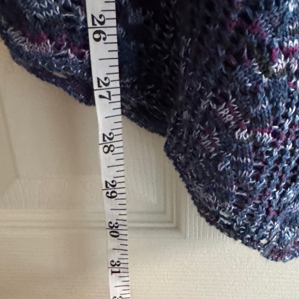 Faded Glory Cold Shoulder Open Knit Tunic – Women’s M - Picture 3 of 6